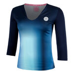 BIDI BADU Oblečenie BIDI BADU Spectrum V-Neck S Dlouhým Rukávem Dámy-Tmavě Modrá,Světle Modrá