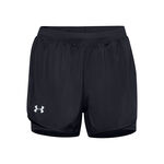 Under Armour Oblečenie Under Armour Fly By 2.0 2in1 Šortky Dámy-Černá,Stříbrná