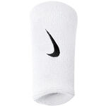 Nike Oblečenie Nike Swoosh Doublewide Potítko 2ks V Baleni - Bílá,Černá