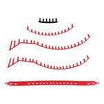 Yonex Př&iacute;slu&scaron;enstv&iacute; pro rakety Yonex VCORE Pro 98/98L Scarlet Sada  průchodek 