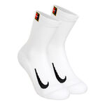 Nike Oblečenie Nike Court Multiplier Cushioned Tenisové Ponožky 2ks V Baleni-Bílá,Černá