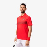 Lacoste Oblečenie Lacoste Djokovic P&oacute;lo Muži-Červen&aacute;