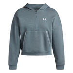 Under Armour Oblečenie Under Armour Rival Fleece  Piped Half-Zip Mikina D&aacute;my-b&iacute;l&aacute;
