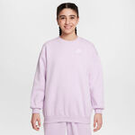Nike Oblečenie Nike Sportswear Club Fleece Oversized Crew Mikina Dívky-Šeříková