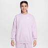 Sportswear Club Fleece Oversized Crew Mikina Dívky-Šeříková