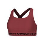 Under Armour Oblečenie Under Armour Crossback Mid Sportovní Podprsenka Dámy - Červené Víno
