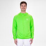 Tenisové Oblečení BIDI BADU Crew Hood Jacket - neon green