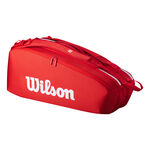 Wilson Wilson Tour Super Tour Taška Na Raketu 6ks-Červená