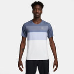 Nike Oblečenie Nike Court Dri-Fit Advantage Print Tričko Muži-Modro-šedá