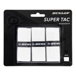 Dunlop Vrchní omotávky Dunlop Super Tac 3ks V Baleni-Bílá