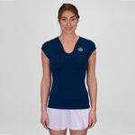 BIDI BADU Oblečenie BIDI BADU Crew V-Neck Tričko D&aacute;my-Tmavě Modr&aacute;