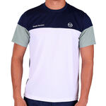 Sergio Tacchini Tenisov&eacute; oblečen&iacute; Sergio Tacchini Prave 024 PL Tričko Muži - tmavě modr&aacute;, b&iacute;l&aacute;