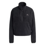 adidas Oblečenie adidas Fleece Half-Zip Mikina D&aacute;my-čern&aacute;