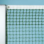 Potřeby Pro Údržbu Hřiště Tegra Tennisnetz, grün, 3 mm Polyäthylen, gefl. 5 Doppelreihen