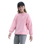 Nike Oblečenie Nike Club Fleece Oversized Crew Mikina D&iacute;vky-Růžov&aacute;