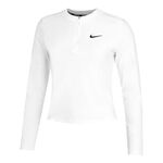 Nike Oblečenie Nike Court Dri-Fit Advantage S Dlouh&yacute;m Ruk&aacute;vem D&aacute;my-B&iacute;l&aacute;