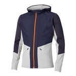 Mizuno Oblečenie Mizuno Active Warmalite Hybrid Full Zip Běžecká Bunda Muži-Modrá