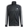 Taining Essentials 3 Stripes Tréninková Bunda Muži-Černá