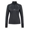 Mesa Half-Zip Bežecký Top Dámy-Černá