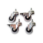 Gamma Technick&eacute; vybaven&iacute; Gamma Rollen Set F&uuml;r Standard Stojan - Stř&iacute;brn&aacute; ,Čern&aacute;