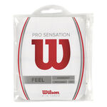 Wilson Vrchní omotávky Wilson Pro Overgrip Sensation 12ks Baleni-Bílá