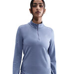 Nike Oblečenie Nike Swift Half-Zip Bežecké tričko Dámy - modro-šedá, stříbrná