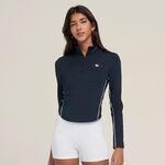 Tenisové Oblečení Wilson W Brentwood Half-Zip Classic Navy