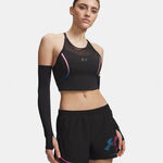 Under Armour Bežeck&yacute; top Under Armour Velociti Elite Crop  Bežeck&eacute; tričko D&aacute;my-čern&aacute;, růžov&aacute;