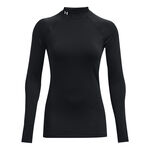 Under Armour Oblečenie Under Armour Coldgear Authentics Mockneck S Dlouhým Rukávem Dámy-Černá