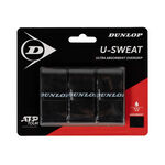 Dunlop Vrchní omotávky Dunlop  U-Sweat 3ks v baleni - černá